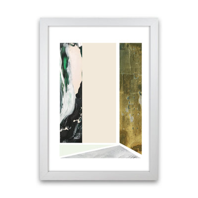 Green Marble Rectangle Abstract by Pixy Paper - Print