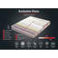 Grand matelas de qualité supérieure, 63 po x 79 po x 9 po | Housse matelassée en tissu de lin, mousse à mémoire de forme, ressorts ensachés et couches en fibre de silice | Design élégant à chevrons blancs et bruns | Assemblé pour un confort et un soutien ultimes-1057493328
