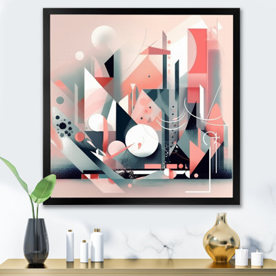 «Pink Embrachant Emptiness On Blue II», impressions sur toile minimalisme