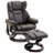 Faux Leather Massage Chair with Ottoman-465345595