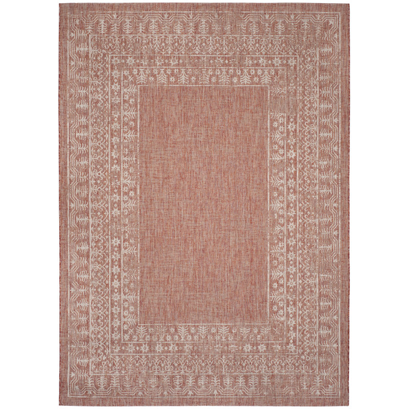 Mccoy Floral Hand Woven Indoor / Outdoor Area Rug, Rectangle 201 x 290 cm