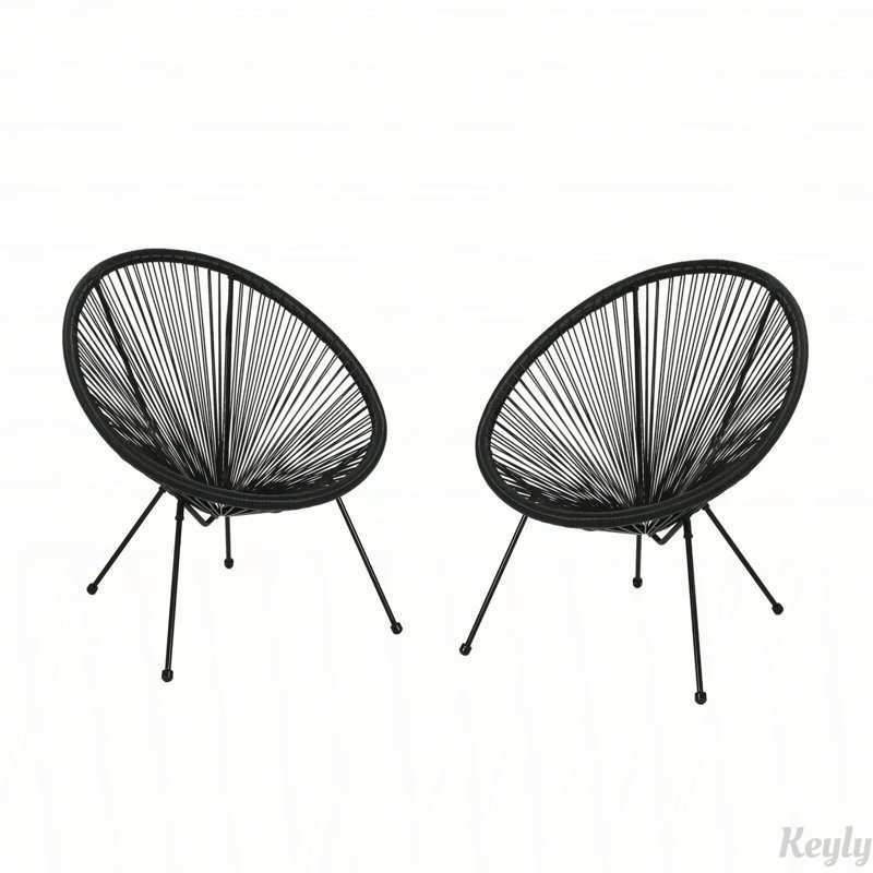 Chaise Anson (ensemble de 2), Noir