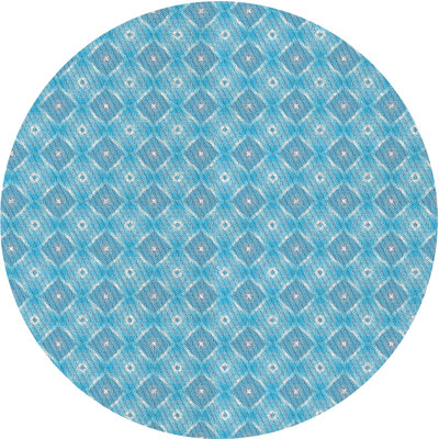 Tapis de zone bleue à motifs