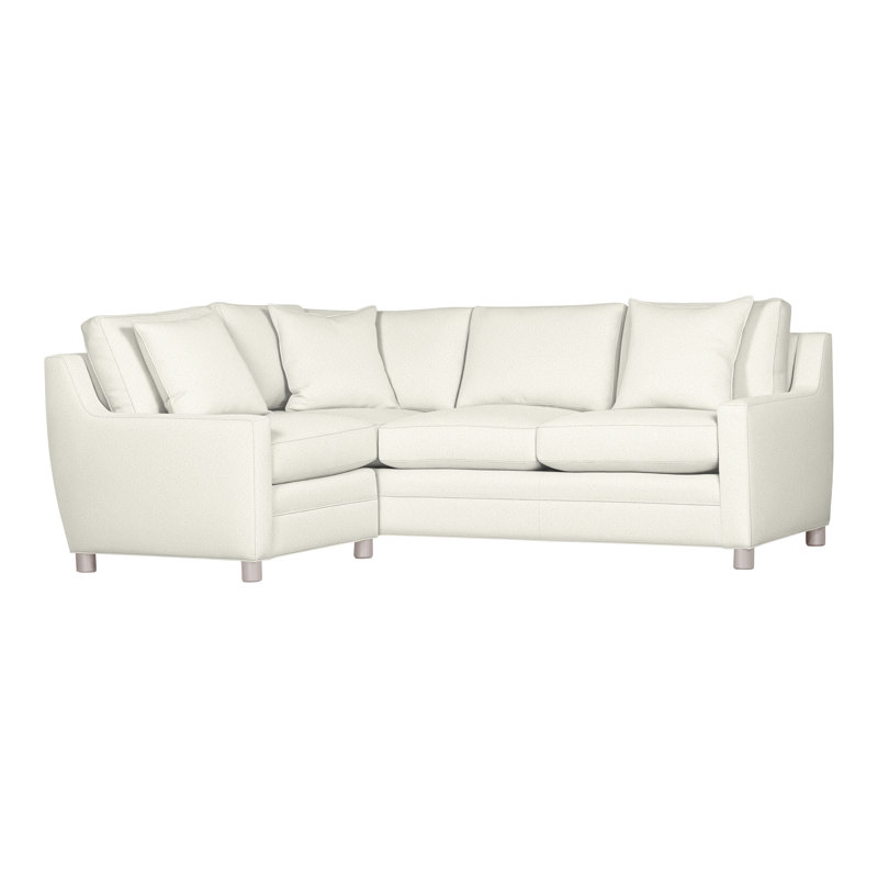 American Bungalow 2-Piece Fairgrove Sectional, Kenworth Pearl, Dove Gray