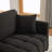 80''chenille fabric sofa with pillow-1126643204