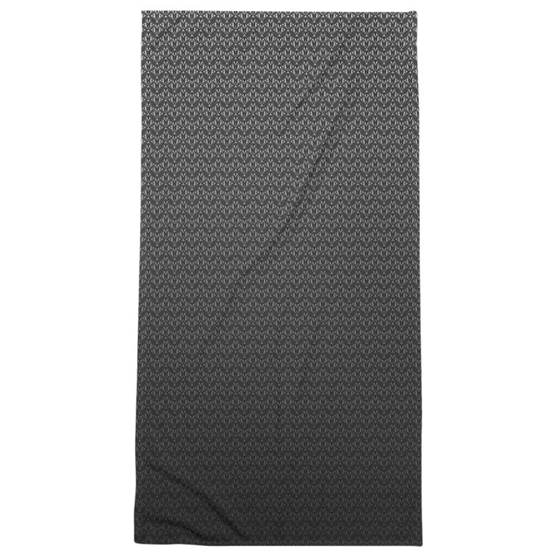 Katelyn Elizabeth Cotton Blend Beach Towel, Black Ombre