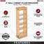 Rev-A-Shelf Pullout Wall Filler Cabinet Wooden Organizer -94078004