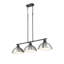 Luminaire suspendu linéaire 3 lumières Laramy-107150101-107150106