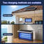 Zapper électrique à énergie solaire, couvre-insectes intérieur / extérieur 3 000 pieds carrés, idéal pour le patio et le jardin