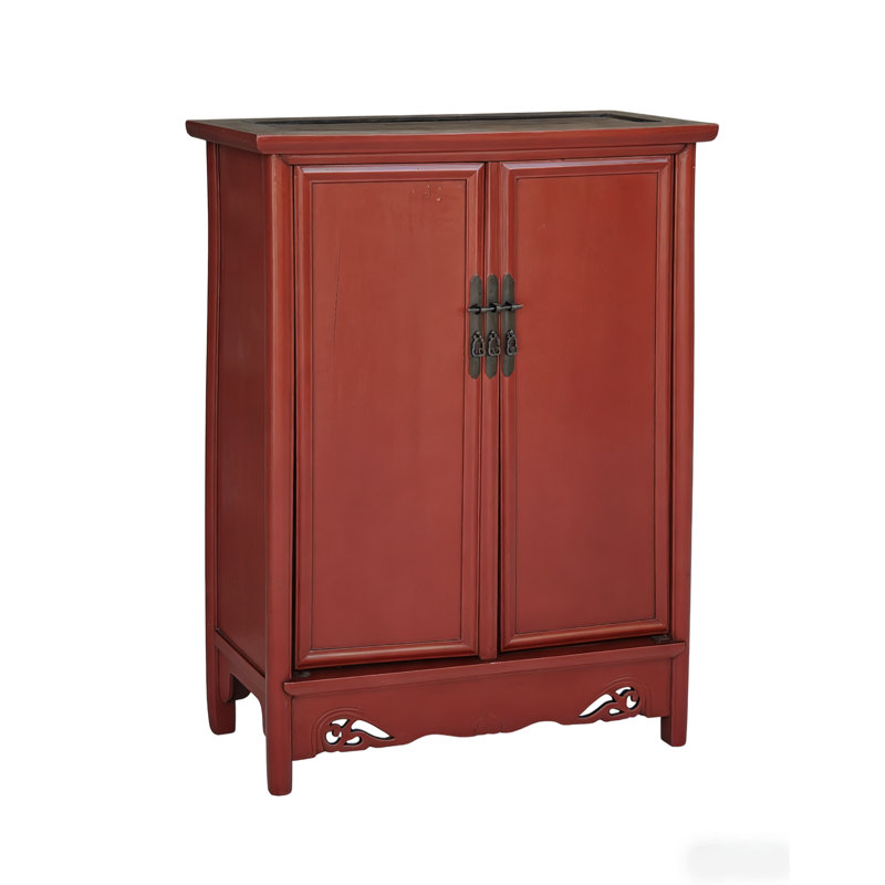 Armoire 19ème siècle rouge Catalpa