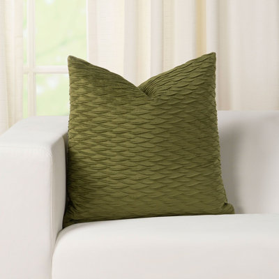 Fluctuate Pleated Velvet Throw Pillow