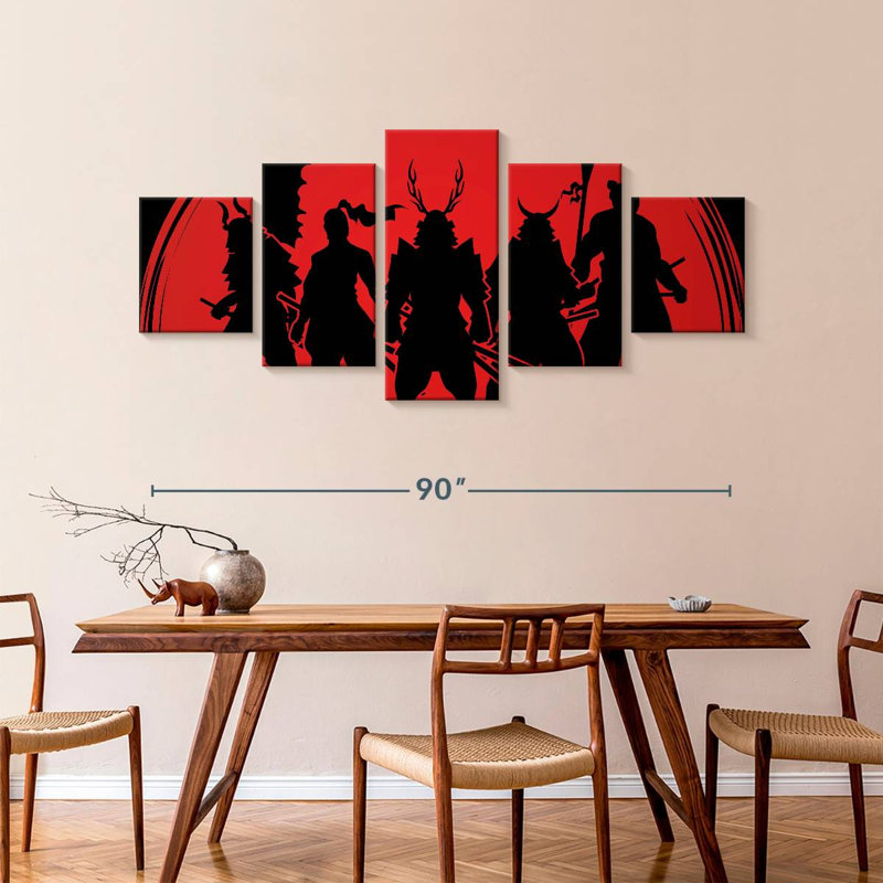 Samurai Warriors, 42" H x 92" W