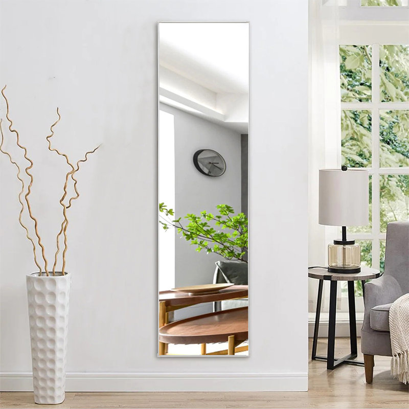 Metal Rectangle Mirror, Silver