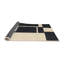 Tapis abstrait noir / beige-1896921241