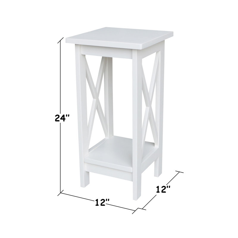 Support pour plante Eamon, Blanc, H 24 po x L 12 po x P 12 po