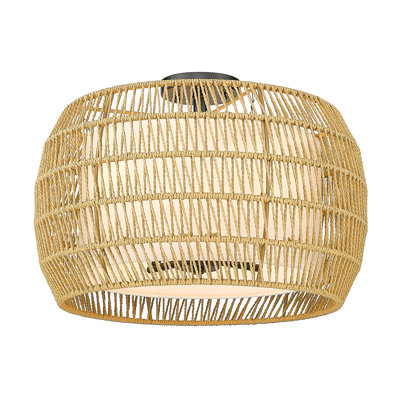 Chapple Fabric,Rope Semi Flush Mount