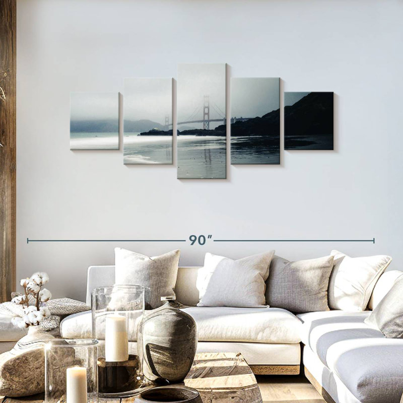 Gate Morning Mist, 30" H x 68" W