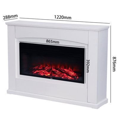 built-in electric fireplace