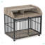 Mobilier de cage robuste pour chien de grande taille avec roulettes verrouillables-1079774989-1079774988