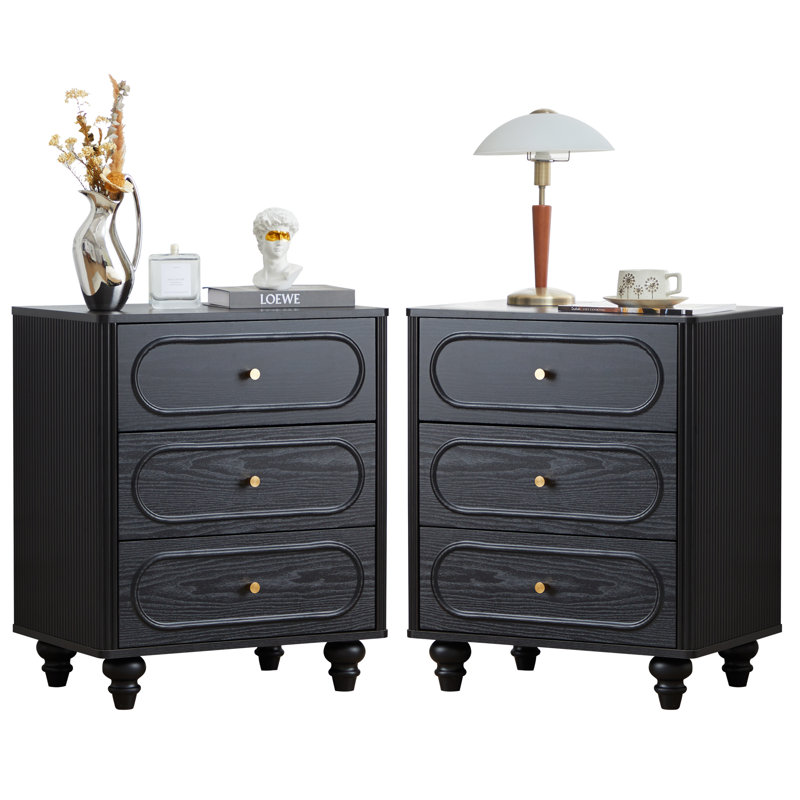 3 - Drawer Dresser, Black