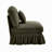 Armless Sofa Chenille W/1 Pillow
