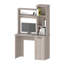 Bureau d'ordinateur avec huche et tablettes de rangement à 3 niveaux Rumford-731684933