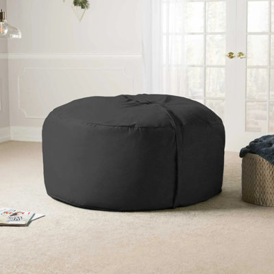 Très grand fauteuil à billes rond avec housse amovible Siège spacieux et moelleux pour les espaces intérieurs