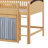 Loft Bed With Storage Cabinet, Wood Loft Bed Frame With LED Light & Wardrobe-123053230-123053231
