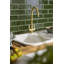 Abode Designs Dune 500mm W Double Bowl Granite Kitchen Sink with 2 Faucet Holes-146579525