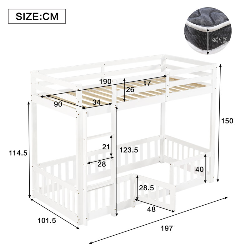 Single (3') Solid Wood House Bed