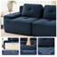 Bergman 40.94" W x 40.94" D x 32.68" H Corduroy Fabric Tufted 2-Seater Modular Sectional Sofa-129368662