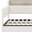 Modern Upholstered Daybed with Storage Footstool, Built-In Shelves, Trundle, USB and LED-1243511487