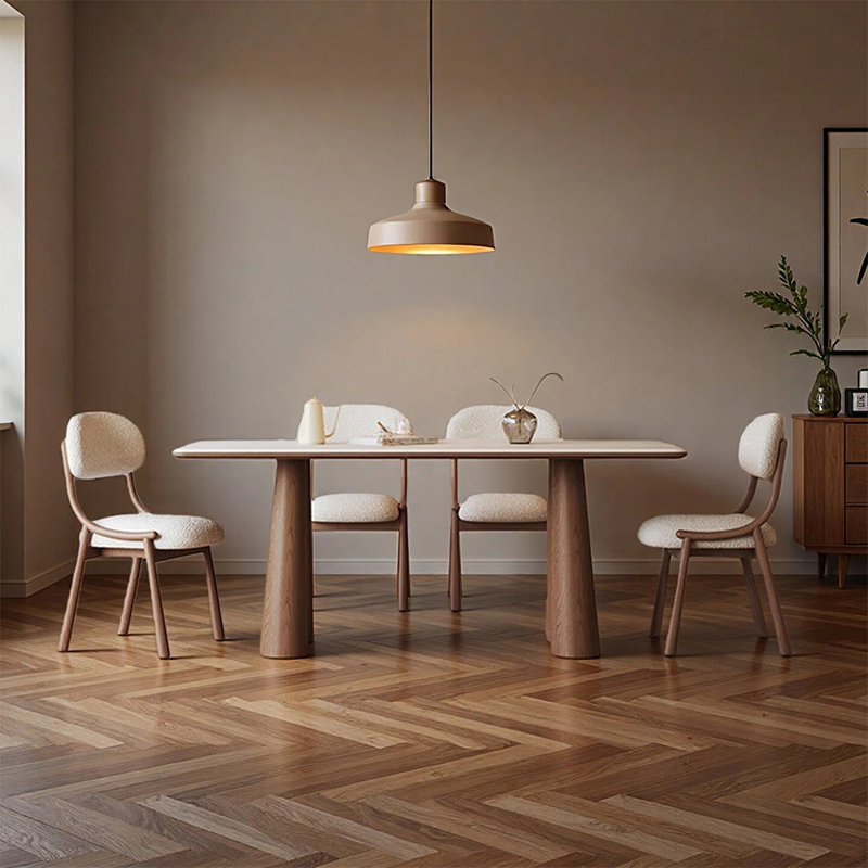 Ensembles de table de salle à manger modernes Modern Elegant, 7 pièces : table, 6 chaises