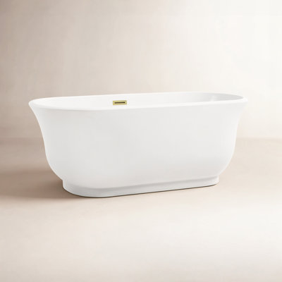 Chaylynn 59" Soaking Acrylic Bathtub