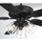 52" Artice 5 - Blade Standard Ceiling Fan in Matte Black/Walnut with Pull Chain and Light Kit Included-2060037121