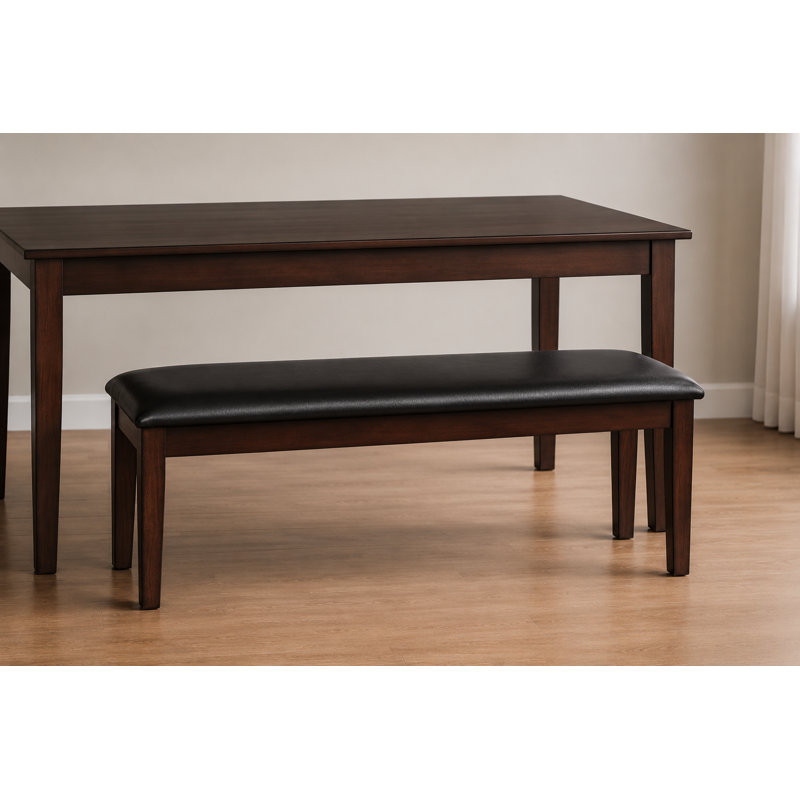 Abdulkadyr 48" W Faux Leather Upholstered Bench