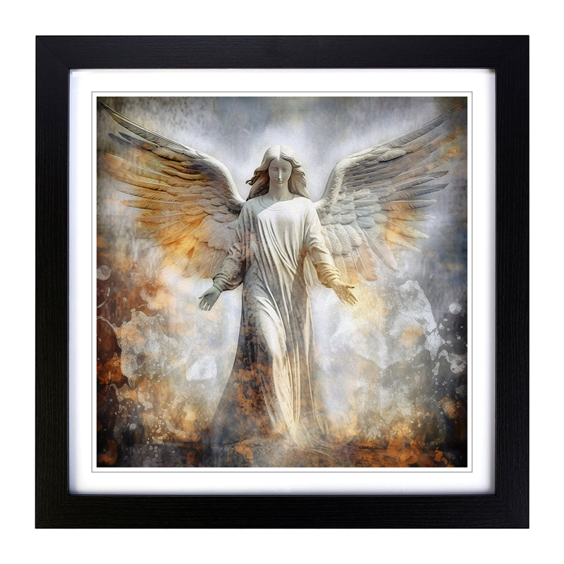 Single Picture Frame Print on Wood, Black
