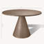 Solid Oak Wood Round Dining Table with Seating for 4