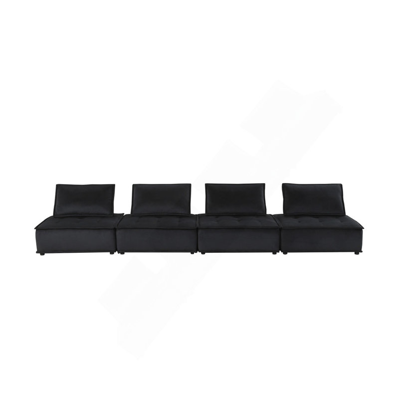 Canapé modulaire en velours confortable