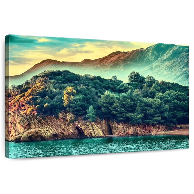 Gillard, Monténégro, montagne, vue rétro, H 34 po x l 51 po