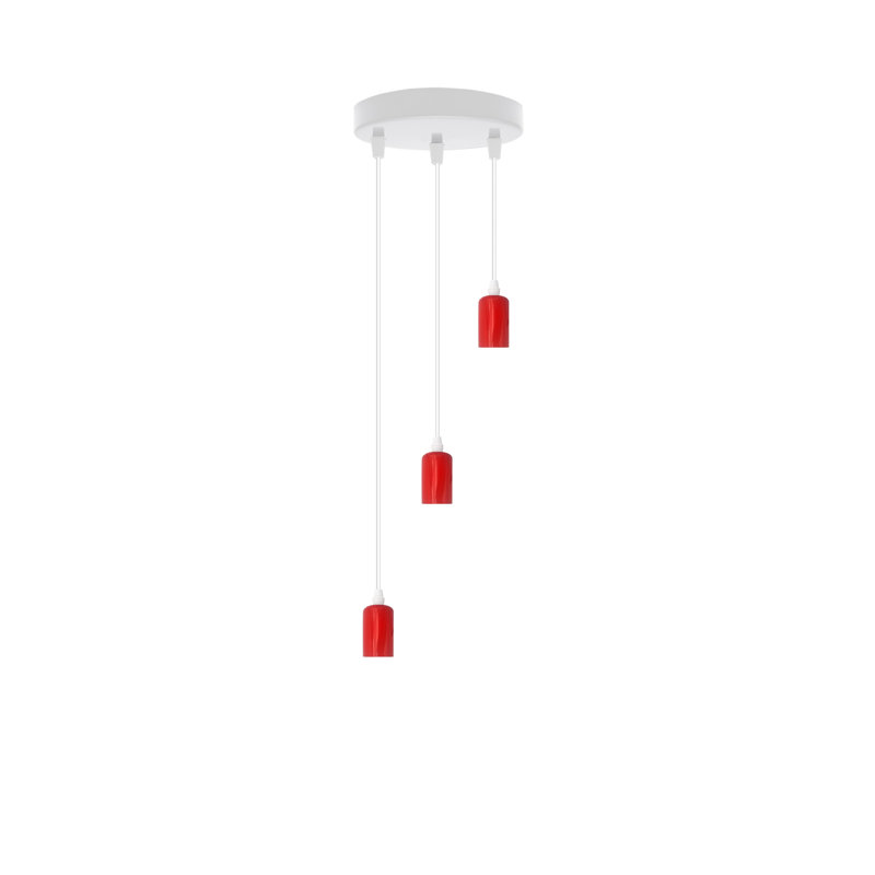 Luvena 3 - Light Cluster Pendant, Red