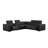 6-Piece L-Shaped Power Reclining Sectional In Genuine Leather – 3 Recliners-1149810946