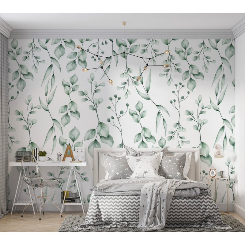 Papier peint de qualité supérieure - Élégance botanique, L 40 po x l 60 po