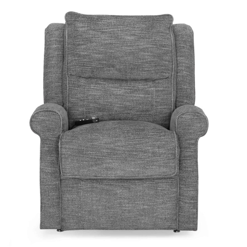 Penndel Upholstered Lift Assist Power Recliner, Pewter 