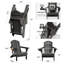 Chaise pliante Mallette Adirondack en PEHD à texture de bois avec porte-gobelet-103547251