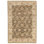 Hand Knotted Wool Area Rug in Brown And Ivory