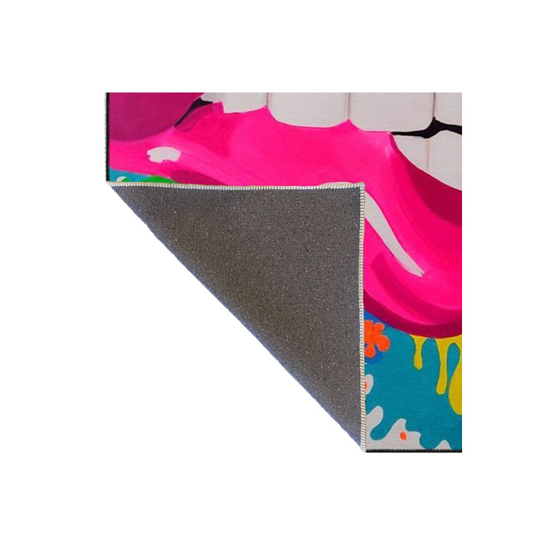 Tapis rose lavable à la machine, Tapis de couloir 2 pi 6 po x 9 pi 10 po inclus