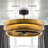 31.5" Caged Ceiling Fan with Dimmable LED Lights and Remote Control