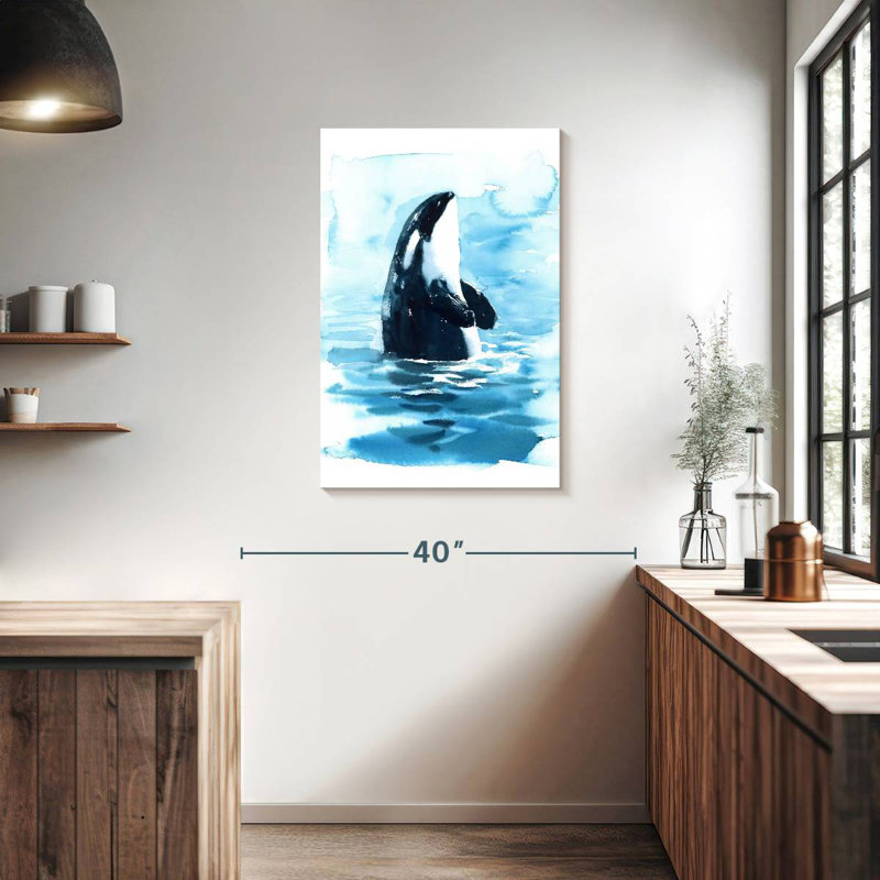 Brampt Ocean Surface Orca, 36" H x 24" W