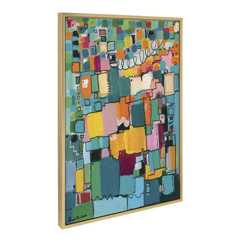 Reproduction d'art sur toile encadrée "Af après-midi" par Leah Nadeau